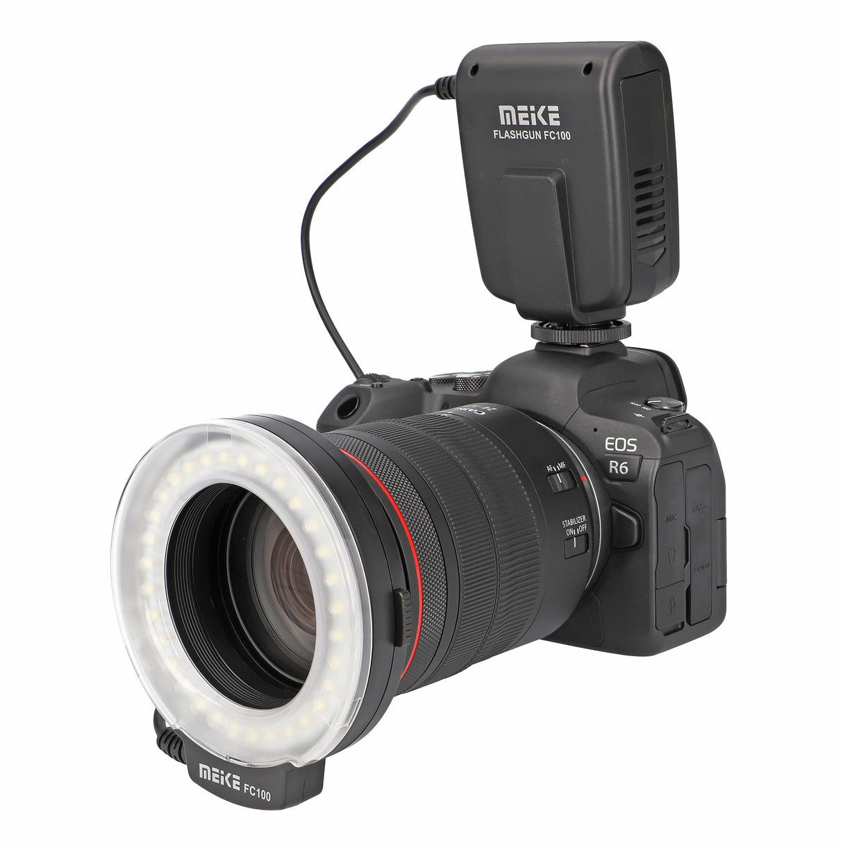Meike Ringleuchte FC-100 Blitz & Dauerlicht auch für Videoaufnahmen für fast alle Kamerahersteller