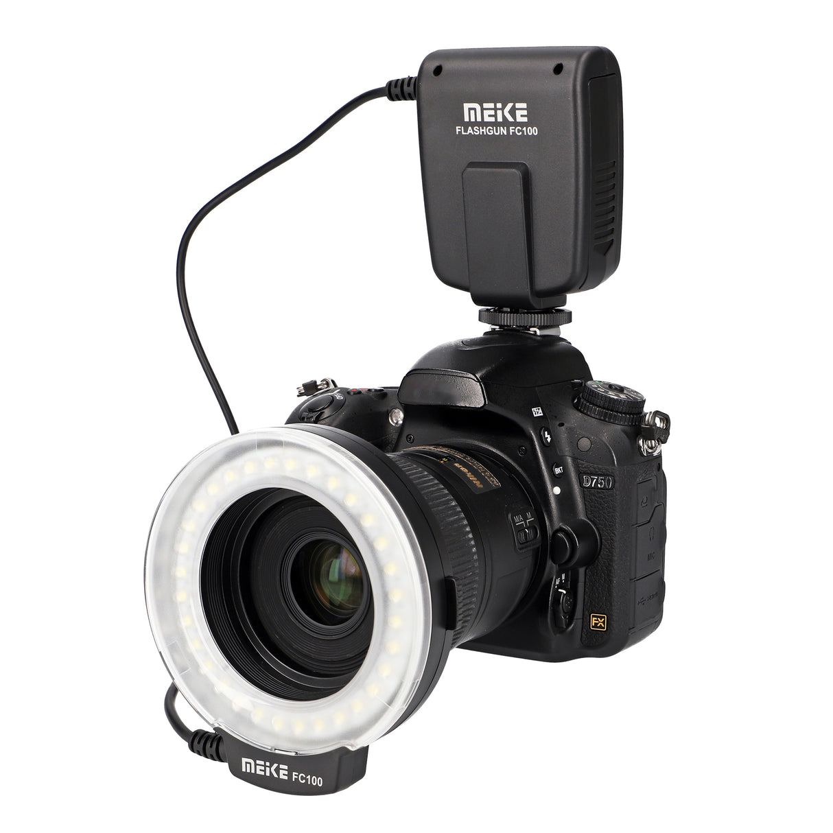 Meike Ringleuchte FC-100 Blitz & Dauerlicht auch für Videoaufnahmen für fast alle Kamerahersteller