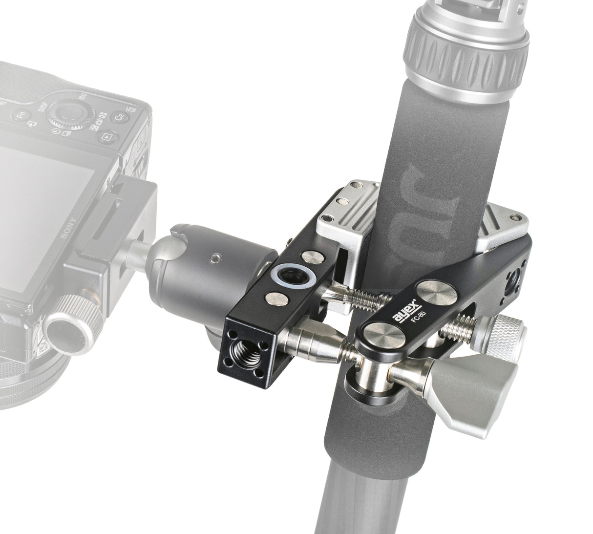 Multifunktionsklemme bis 5kg belastbar eignet sich für Kugelköpfe aller Art aus Aluminium gefertigt