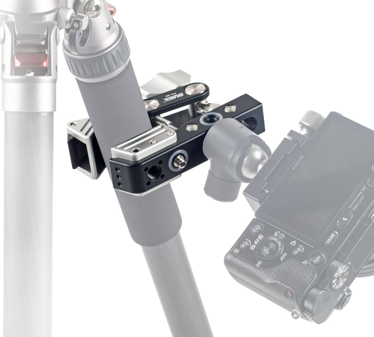 Multifunktionsklemme bis 5kg belastbar eignet sich für Kugelköpfe aller Art aus Aluminium gefertigt