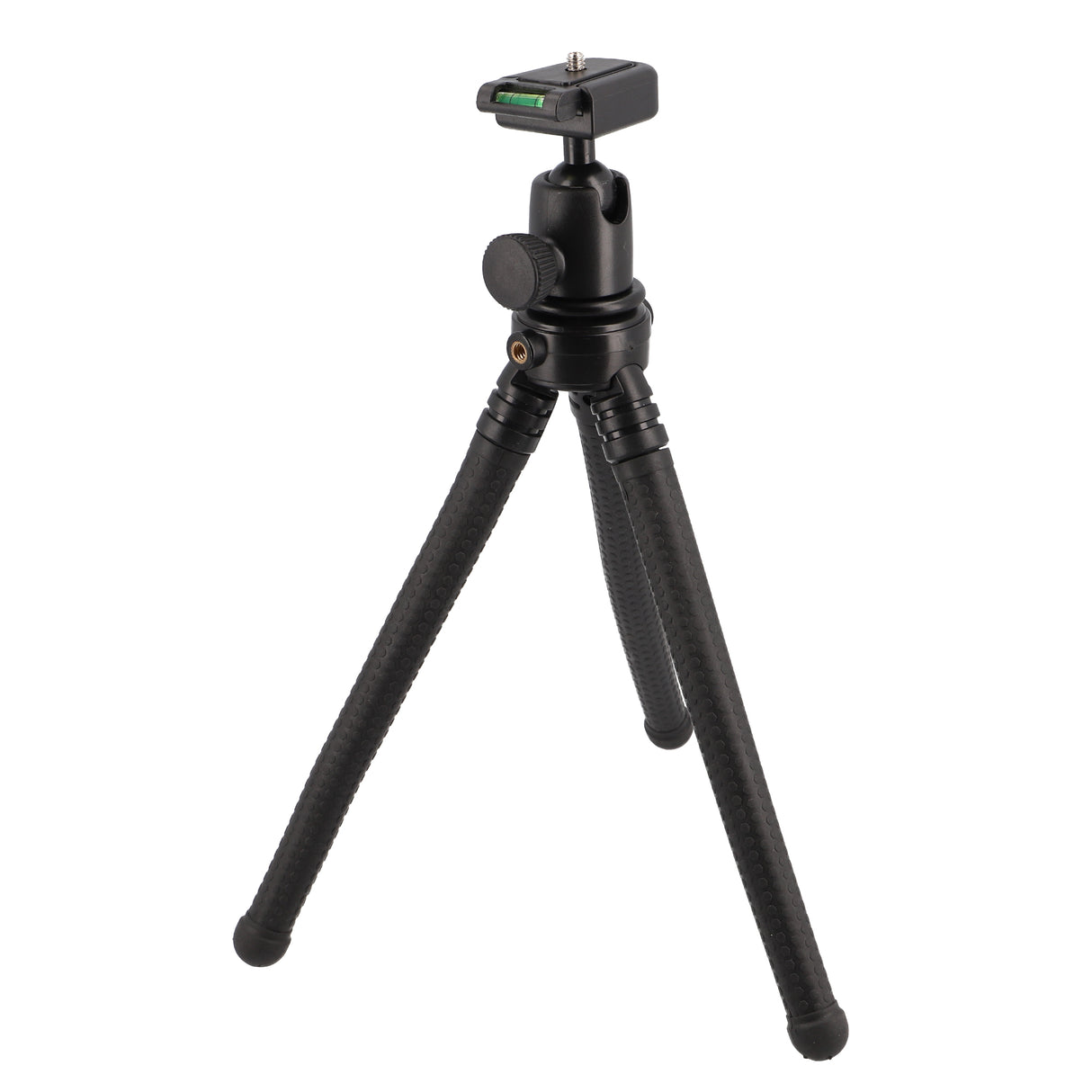 Flexibles 2-in-1 Tischstativ & Selfie-Pod mit Kugelkopf - Biegsame Beine & 1/4"-Anschlüsse