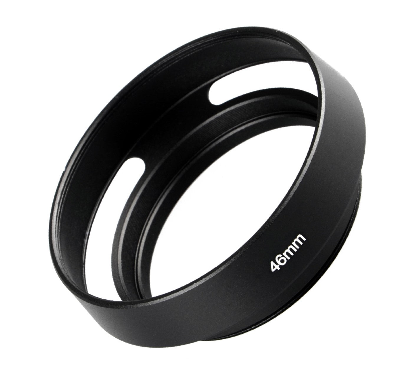 Metall Gegenlichtblende Schwarz – Hohlprofil Design – Schraubmontage