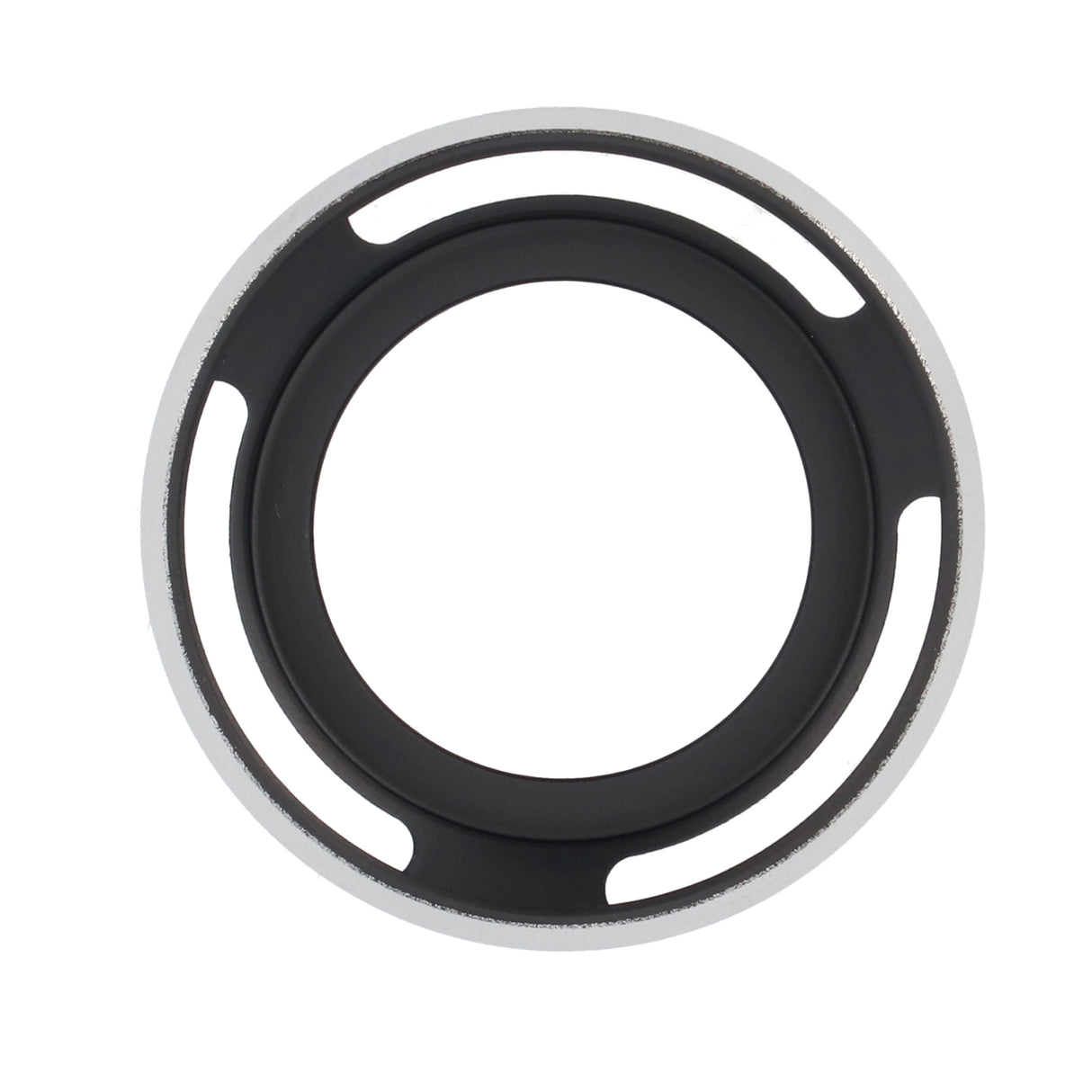 Metall Gegenlichtblende Silber – Hohlprofil Design – Schraubmontage