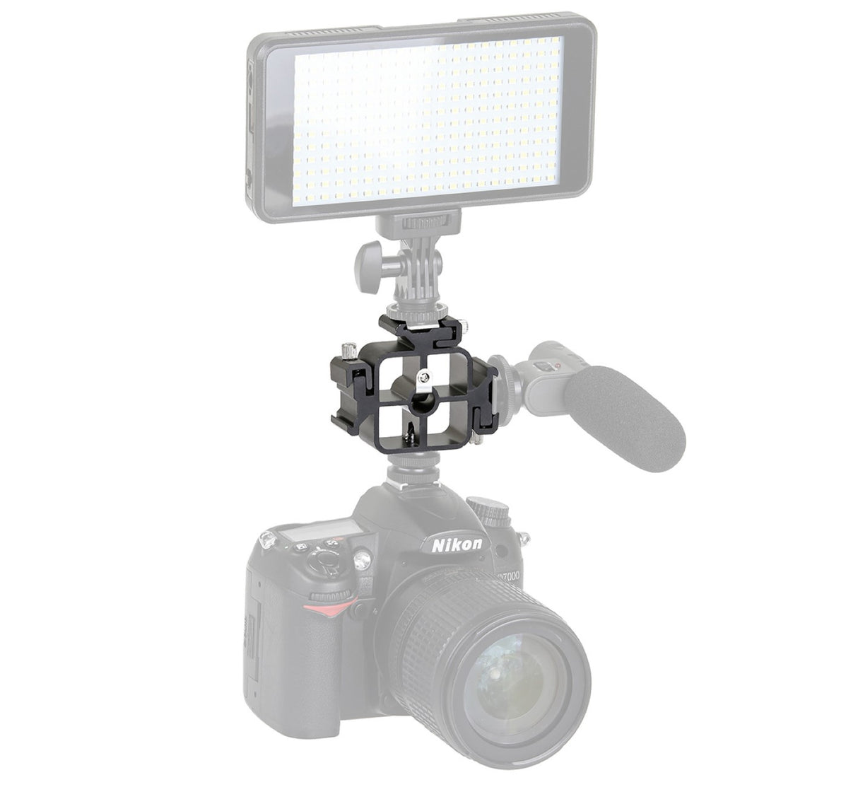 Hot Shoe Adapter mit 3-fache Steckplatz für Blitzlicht und Zubehöradapter