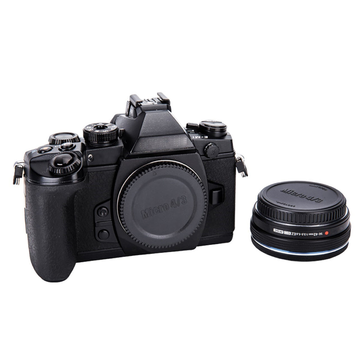 Gehäusedeckel + Objektivdeckel für Olympus Panasonic Micro Four Thirds Kameras L-R7