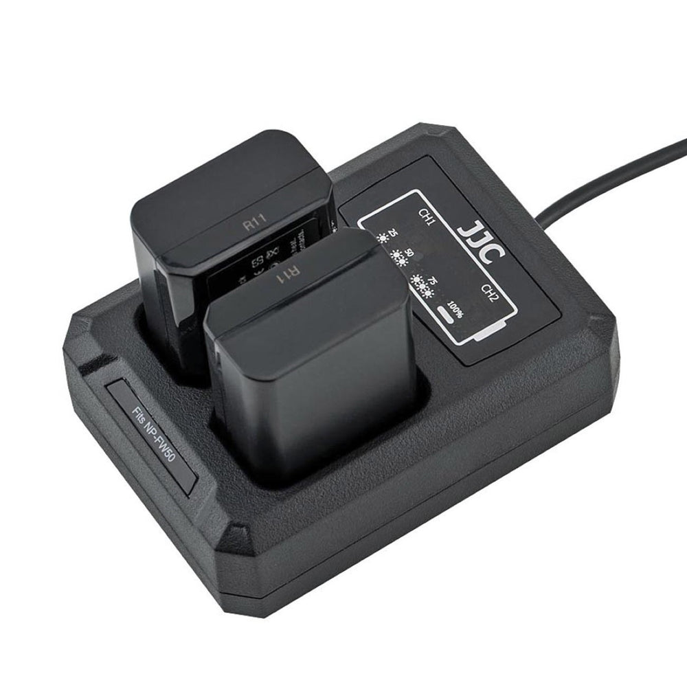 USB Dual Akku Charger für Sony NP-FW50
