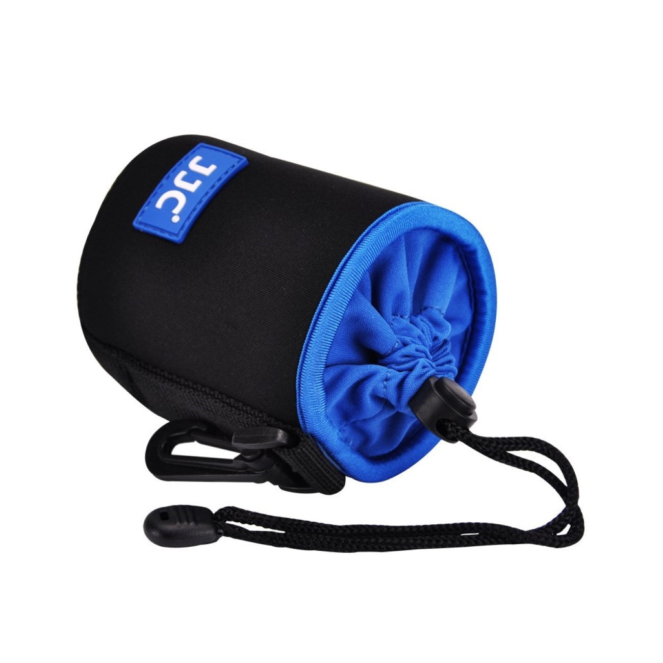 Neopren Objektivbeutel für Objektive bis 74 x 100mm mit Karabiner & Gürtelschlaufe