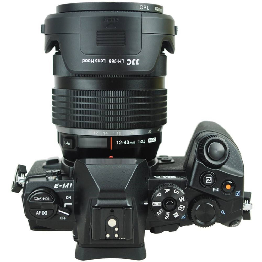 Gegenlichtblende mit Filterzugang für 12-40mm f/2.8 Ersetzt Olympus LH-66 Tulpenform