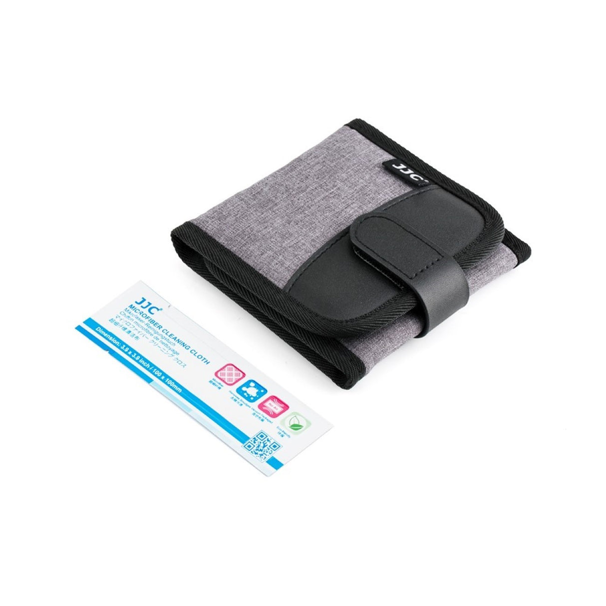 Faltbare Filtertasche für 3 Filter bis 95mm Durchmesser Grau