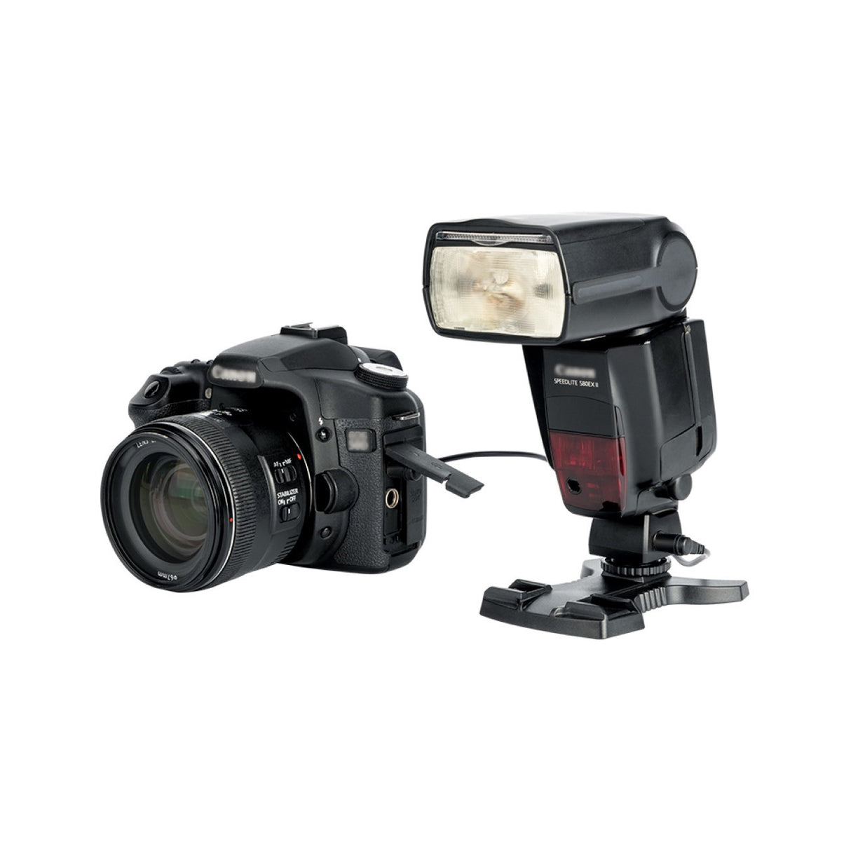 Blitzschuhadapter mit PC-Buchse für Kameras mit Standard-ISO-Blitzschuh