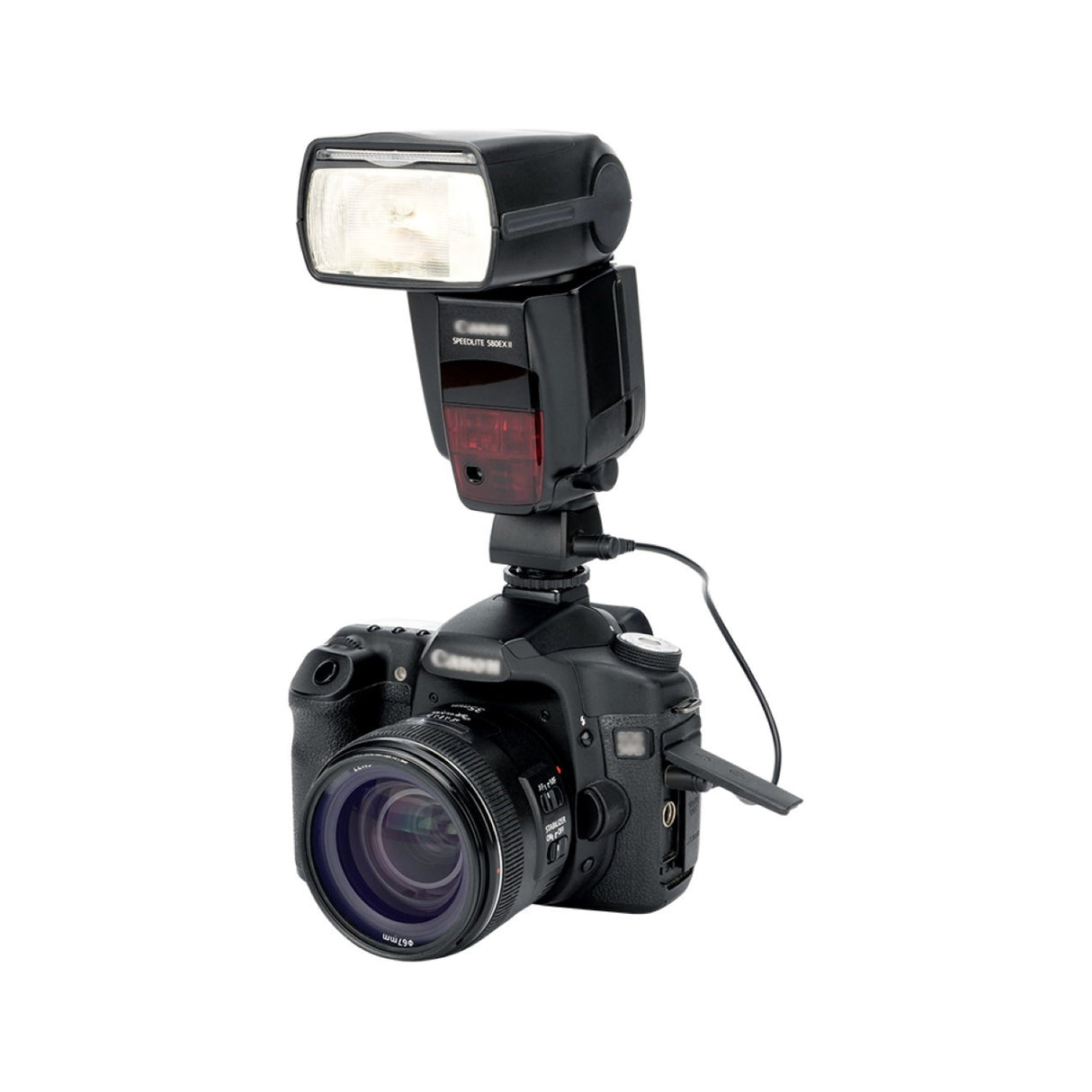 Blitzschuhadapter mit PC-Buchse für Kameras mit Standard-ISO-Blitzschuh