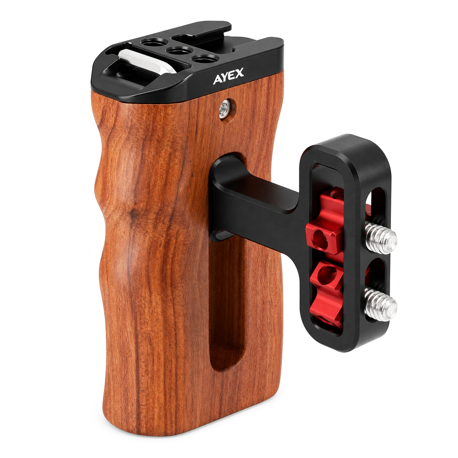 ayex Universal Side Handle Holz – höhenverstellbarer Seitengriff für Kamera-Cages