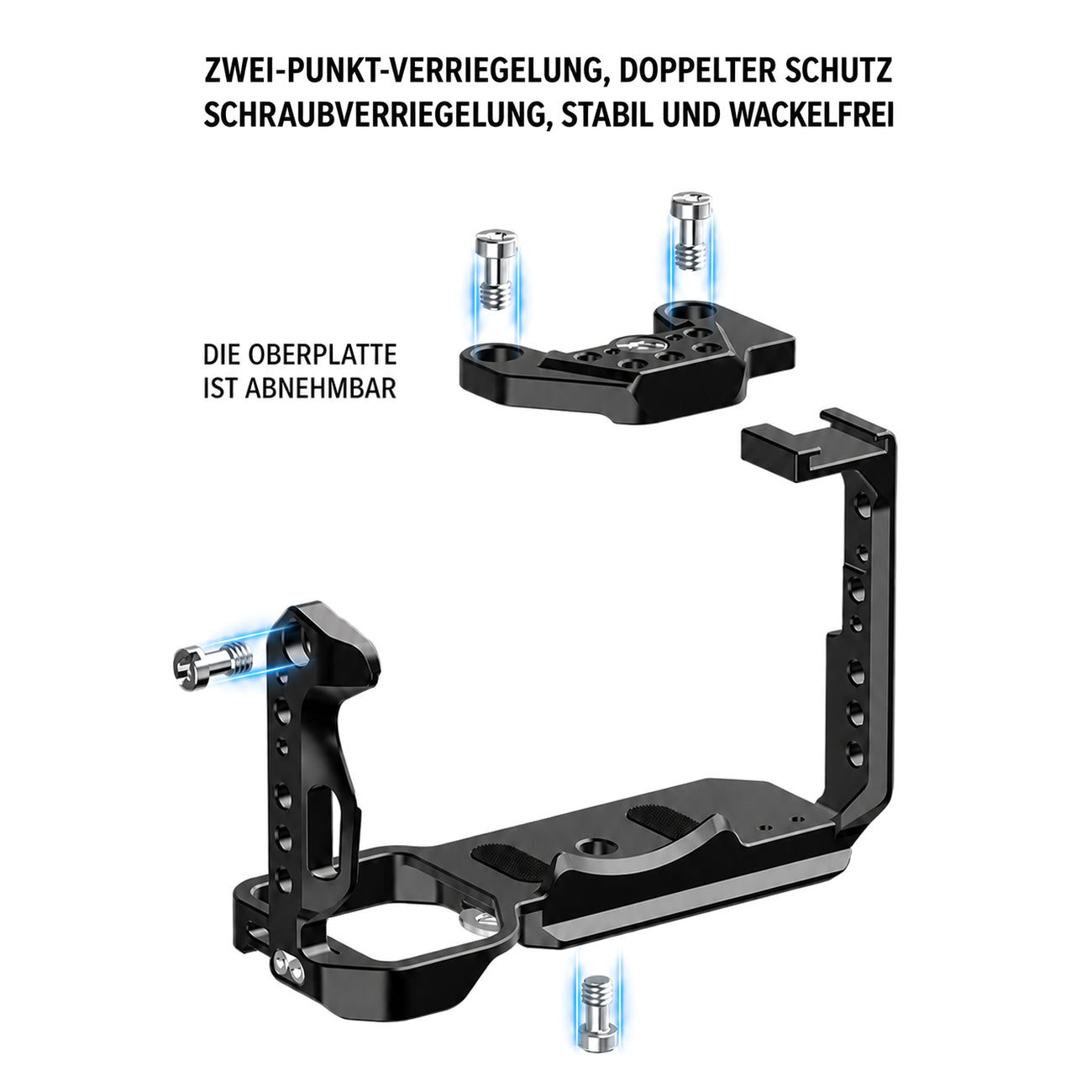 ayex Kamera-Cage kompatibel mit Sony FX3 und FX30, Aluminium