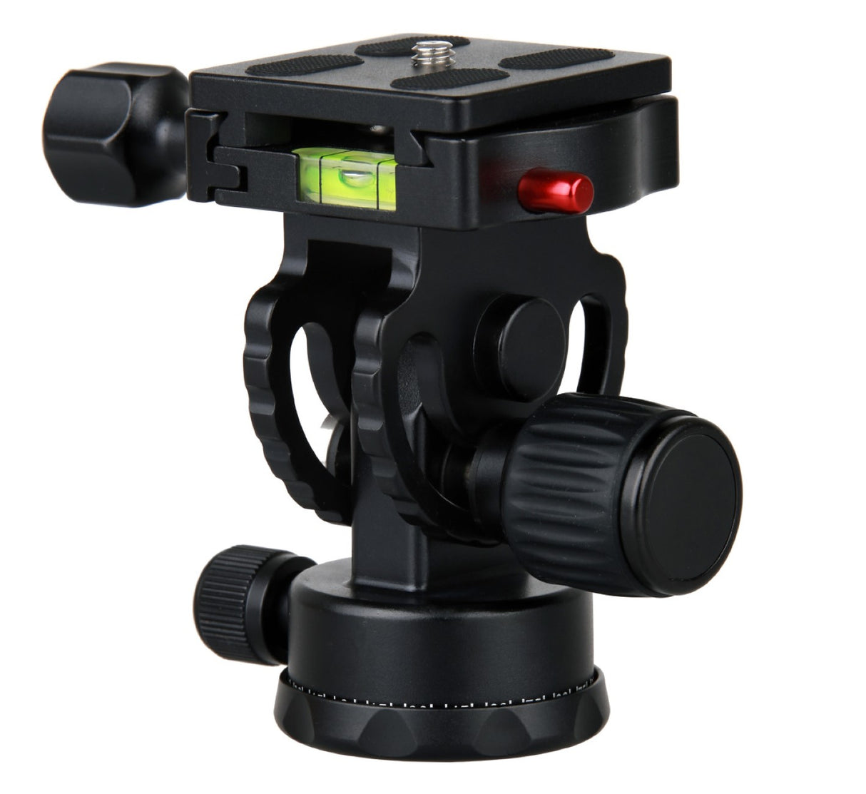 JUSINO Hochleistungs-Neigekopf für Monopods Hydraulische Federung 360° Schwenkfunktion DG-02