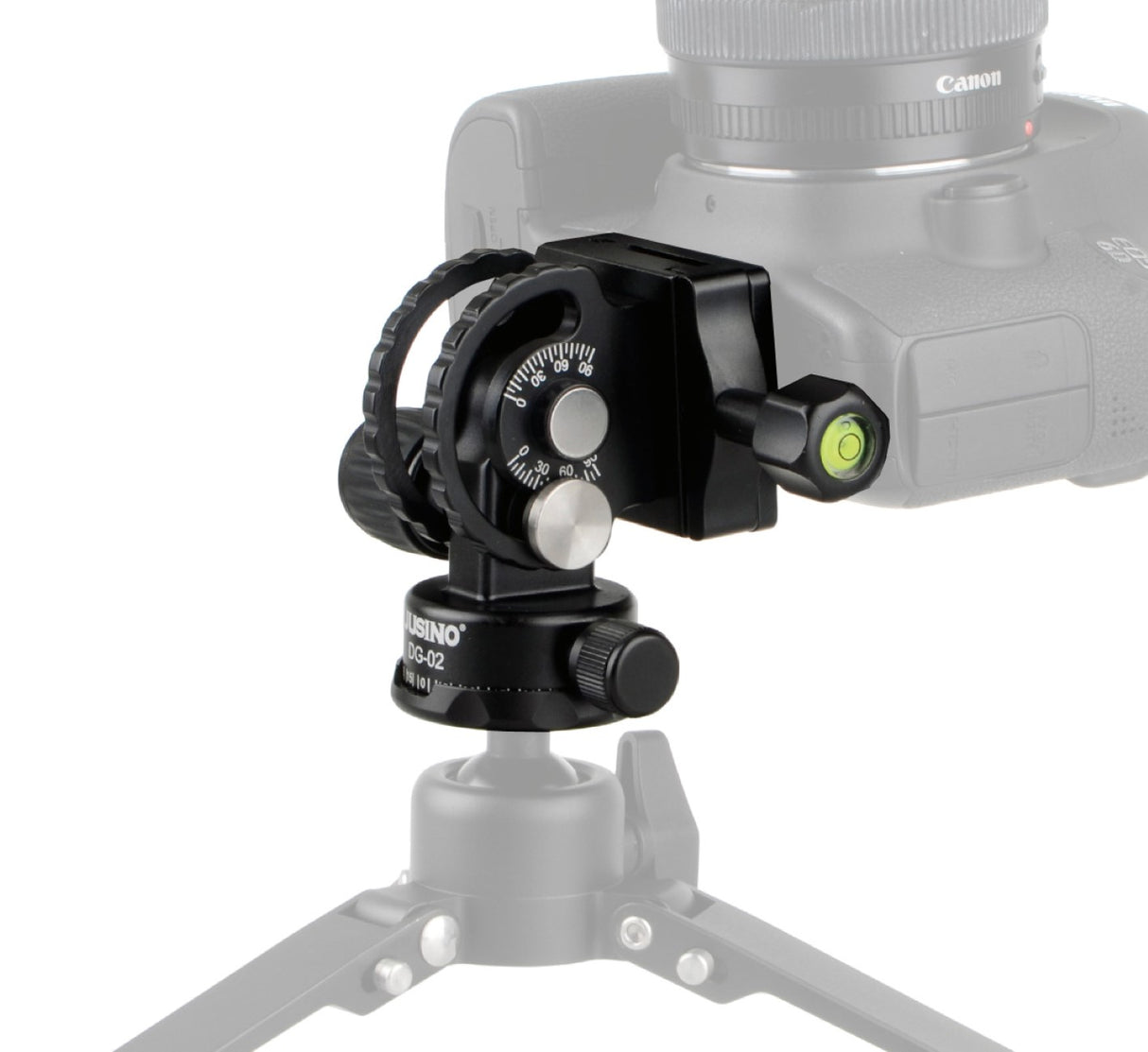 JUSINO Hochleistungs-Neigekopf für Monopods Hydraulische Federung 360° Schwenkfunktion DG-02