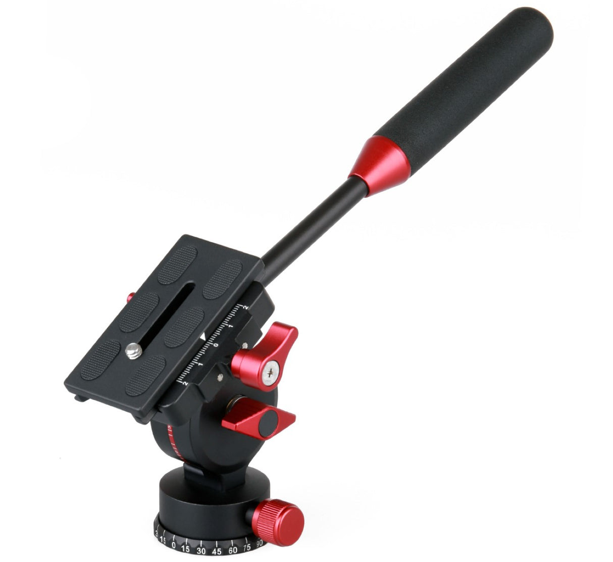 JUSINO kompakter Video-Stativkopf mit hydraulischer Dämpfung und Schnellwechselplatte DG-05