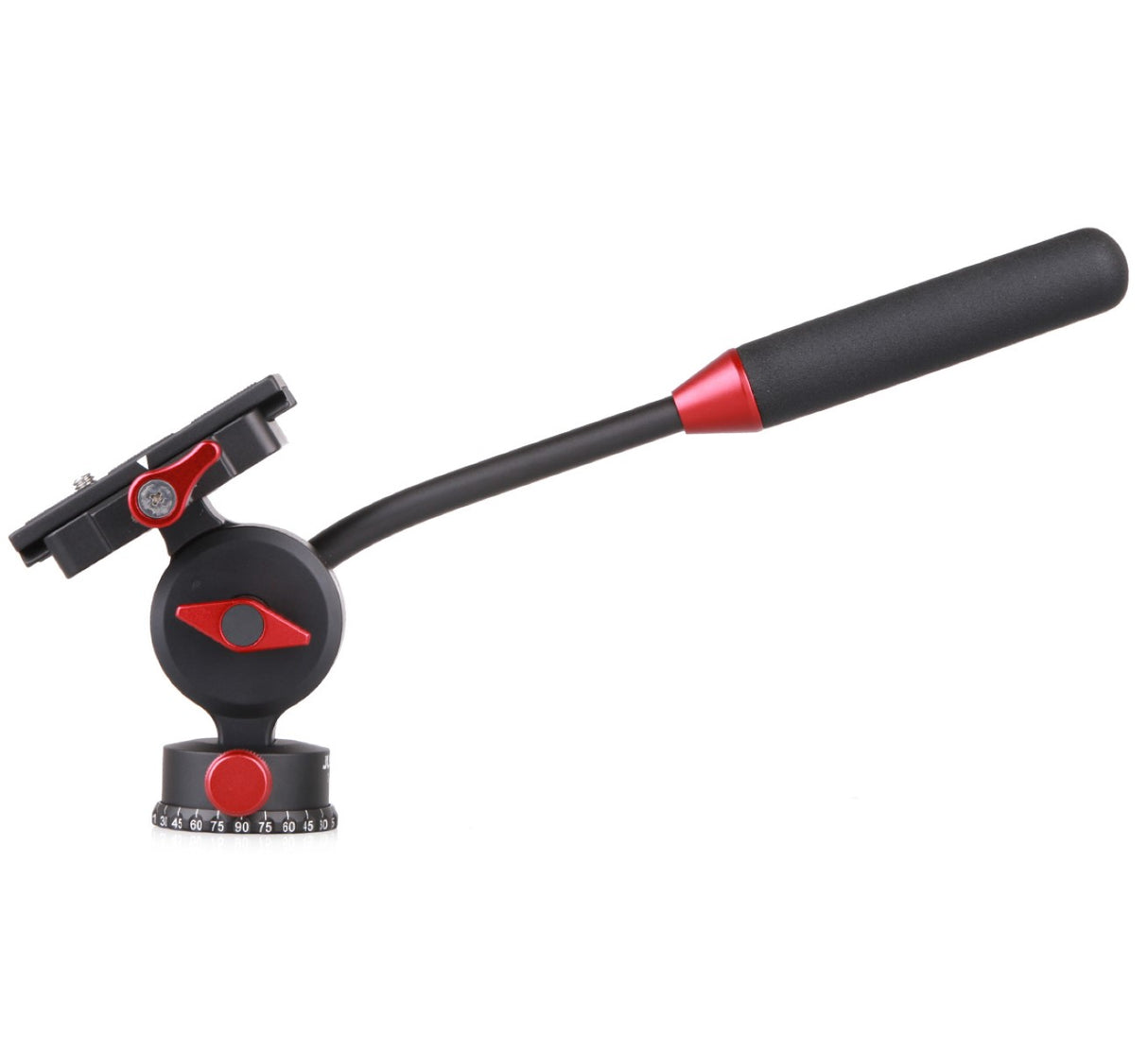 JUSINO kompakter Video-Stativkopf mit hydraulischer Dämpfung und Schnellwechselplatte DG-05