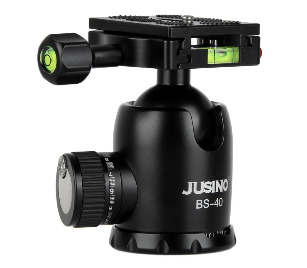 JUSINO Robuster Kugelkopf Stativkopf bis 20kg belastbar BS-40