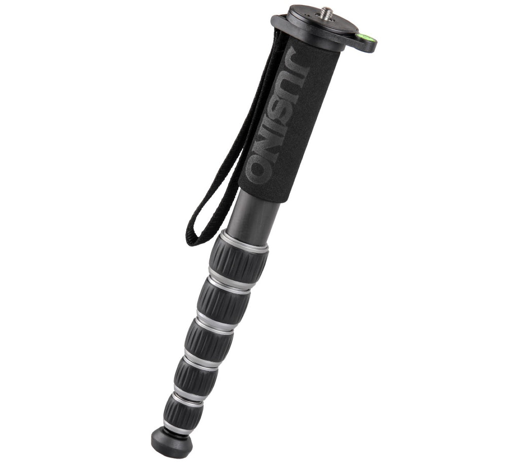 JUSINO Robustes leichtes Karbon-Monopod 6 Segmente bis 140cm 10kg MP-326C