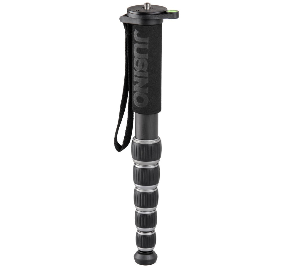 JUSINO Robustes leichtes Karbon-Monopod 6 Segmente bis 140cm 10kg MP-326C