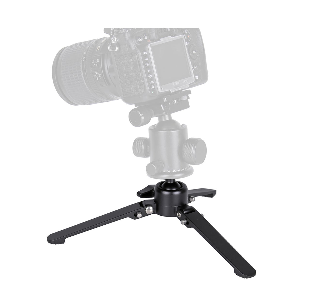 JUSINO Alu Monopod abnehmbarer Fuß Tischstativ Schnelldrehverschlüsse bis 153cm 6kg