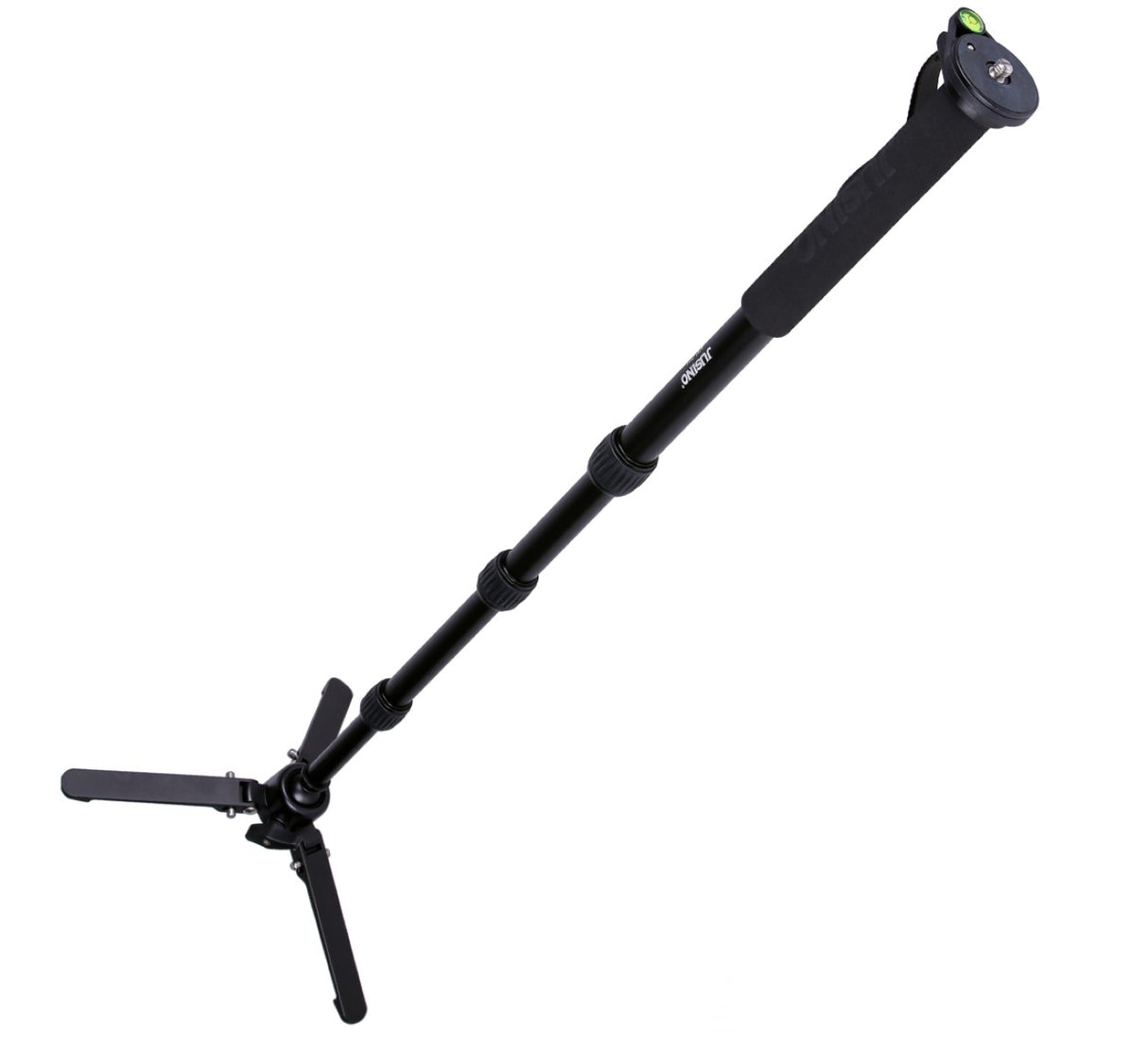 JUSINO Alu Monopod abnehmbarer Fuß Tischstativ Schnelldrehverschlüsse bis 153cm 6kg