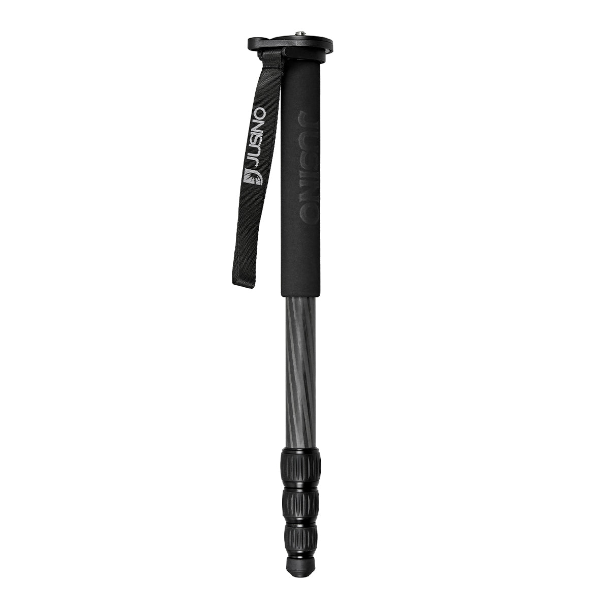 JUSINO Karbon Monopod mit abnehmbarem Fuß/Tischstativ Schnelldrehverschlüsse bis 153cm/6kg VM-254C