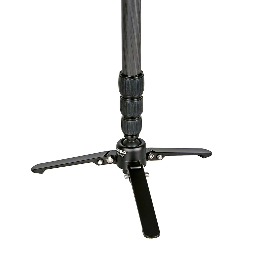 JUSINO Karbon Monopod mit abnehmbarem Fuß/Tischstativ Schnelldrehverschlüsse bis 153cm/6kg VM-254C