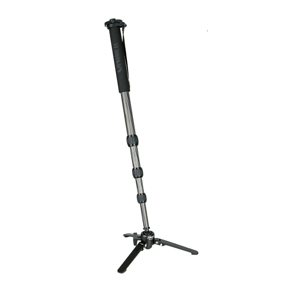 JUSINO Karbon Monopod mit abnehmbarem Fuß/Tischstativ Schnelldrehverschlüsse bis 153cm/6kg VM-254C