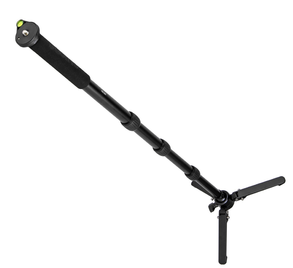 JUSINO Aluminium-Monopod mit abnehmbarem Fuß Tischstativ Schnelldrehverschlüsse bis 164cm 10kg VM-284