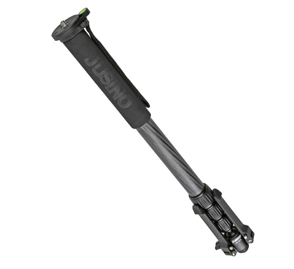 JUSINO Karbon Monopod mit abnehmbarem Fuß Tischstativ Schnelldrehverschlüsse bis 170cm 12kg VM-324C
