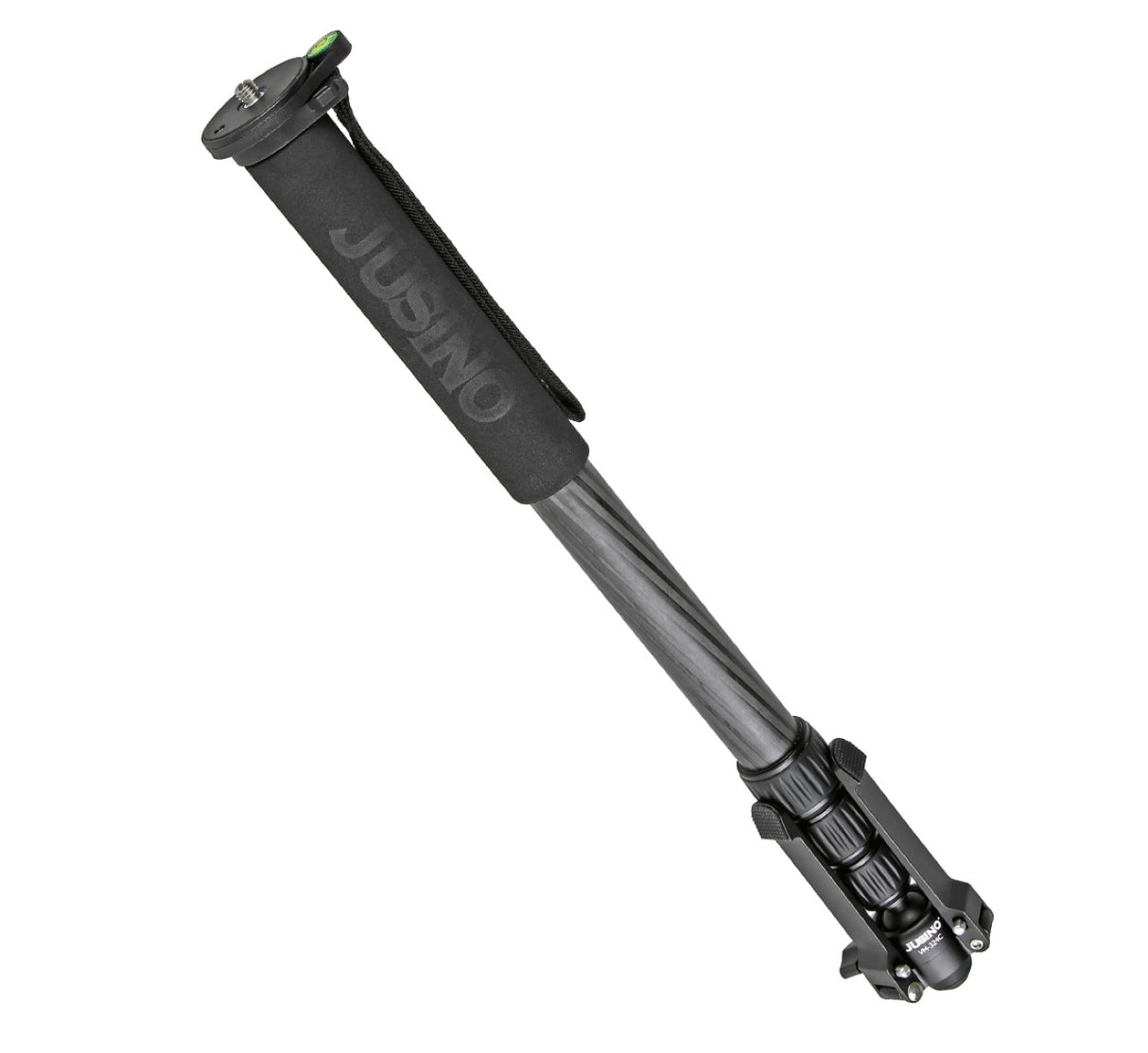 JUSINO Karbon Monopod mit abnehmbarem Fuß Tischstativ Schnelldrehverschlüsse bis 170cm 12kg VM-324C