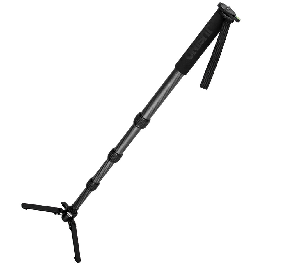 JUSINO Karbon Monopod mit abnehmbarem Fuß Tischstativ Schnelldrehverschlüsse bis 170cm 12kg VM-324C