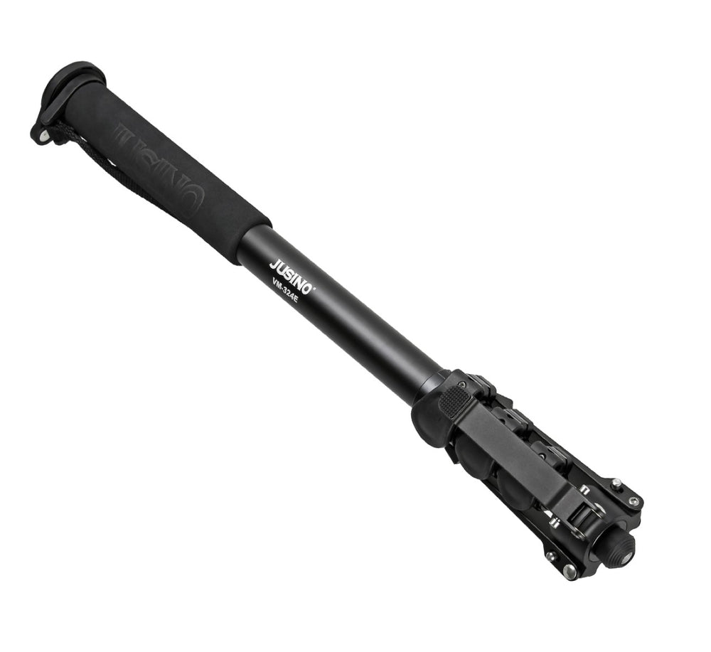 JUSINO Monopod mit abnehmbarem Fuß Tischstativ Schnellspann-Clips bis 170cm 12kg VM-324E