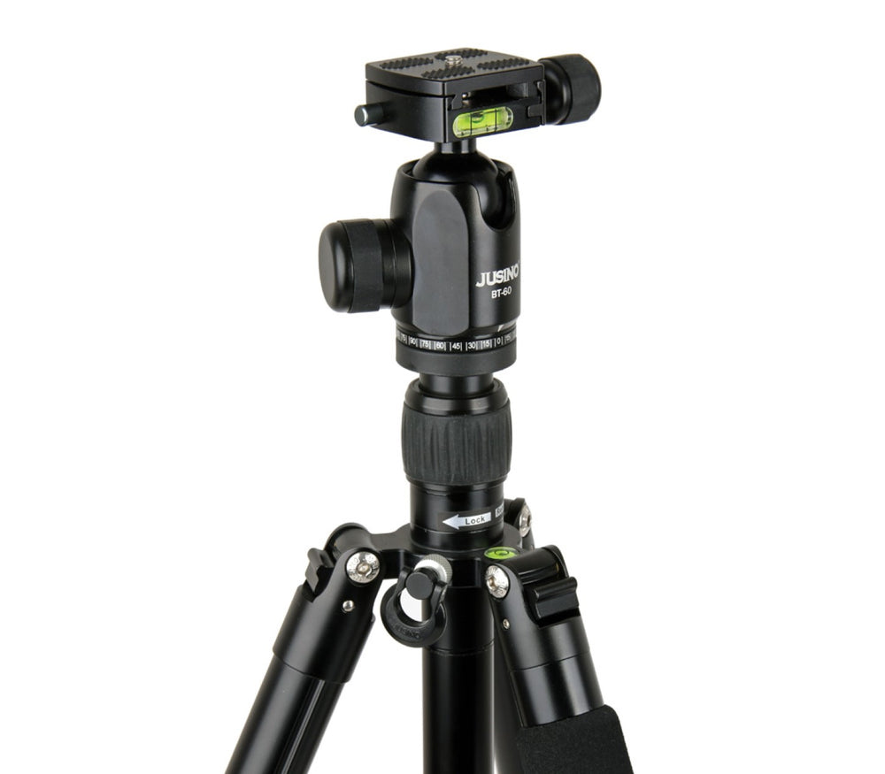 JUSINO Vielseitiges Tripod/Monopod Stativ bis 155cm Höhe/6kg + Kugelkopf BT-60 X-426