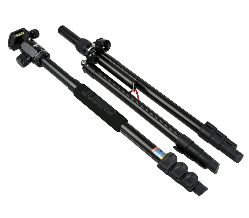 JUSINO Vielseitiges Tripod/Monopod Stativ bis 155cm Höhe/6kg + Kugelkopf BT-60 X-426