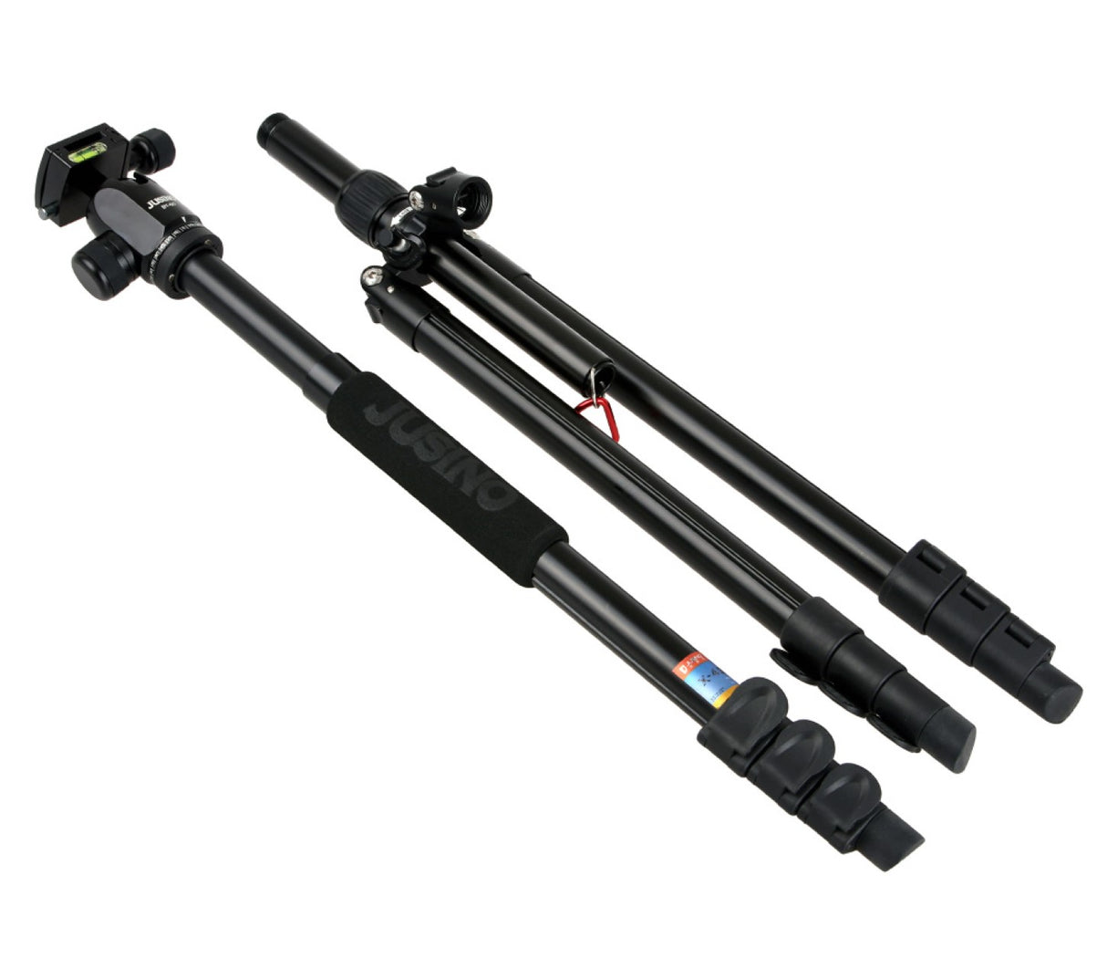JUSINO Vielseitiges Tripod/Monopod Stativ bis 155cm Höhe/6kg + Kugelkopf BT-60 X-426
