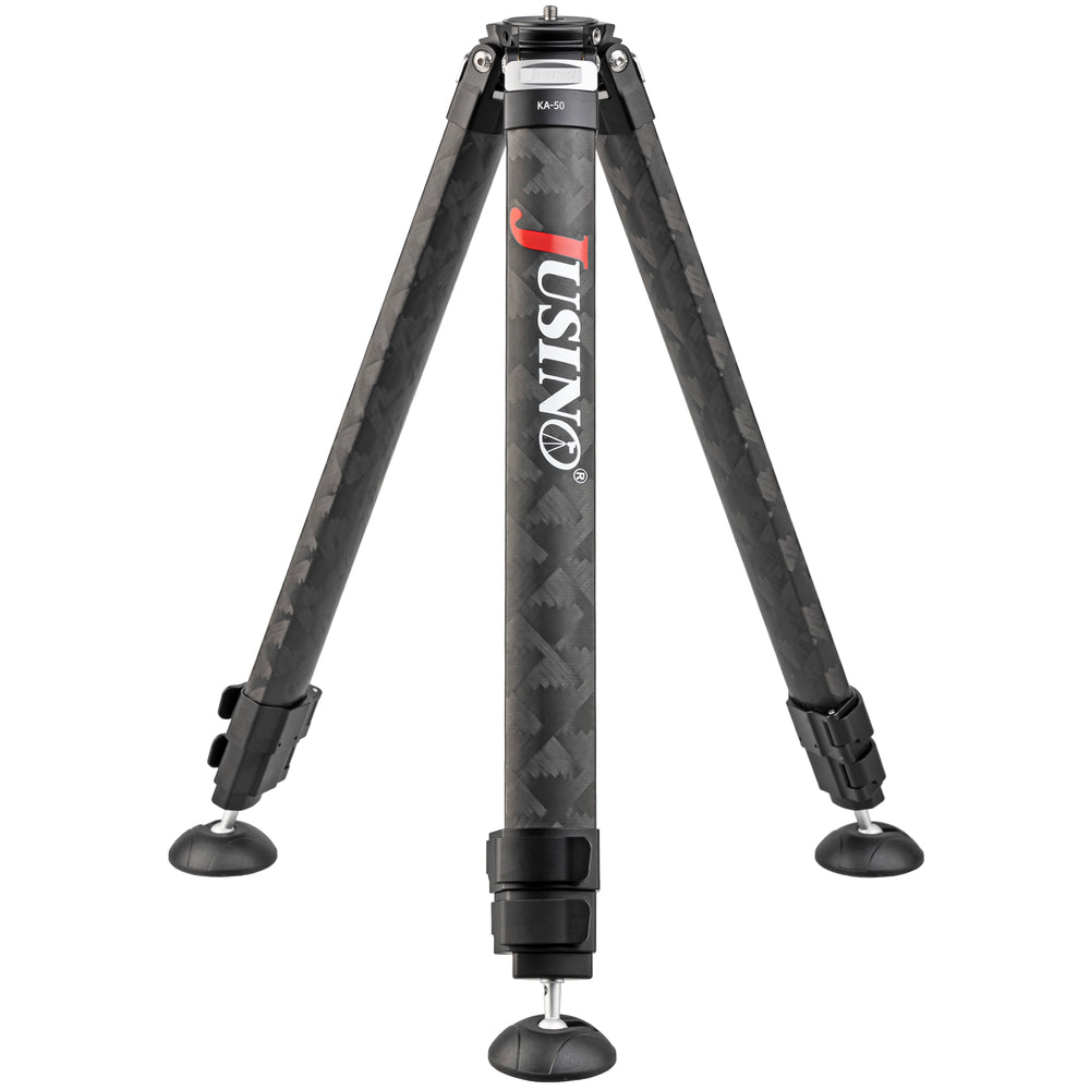 JUSINO Karbon Profi-Videostativ Tripod bis 130cm 18kg belastbar Transporttasche KA-50