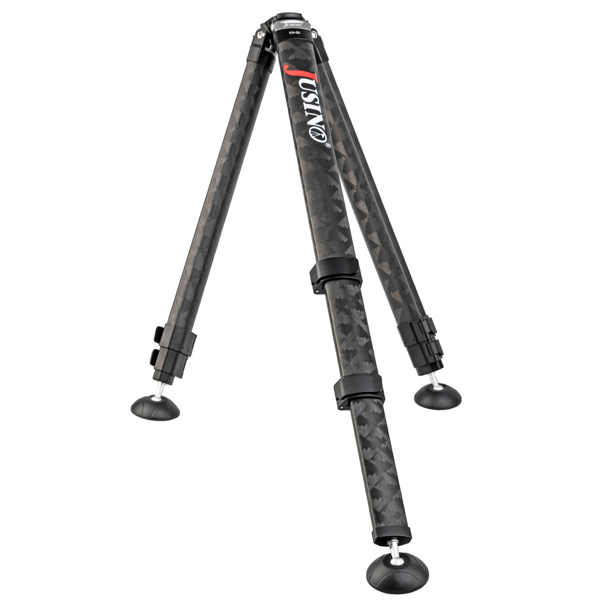 JUSINO Karbon Profi-Videostativ Tripod bis 130cm 18kg belastbar Transporttasche KA-50