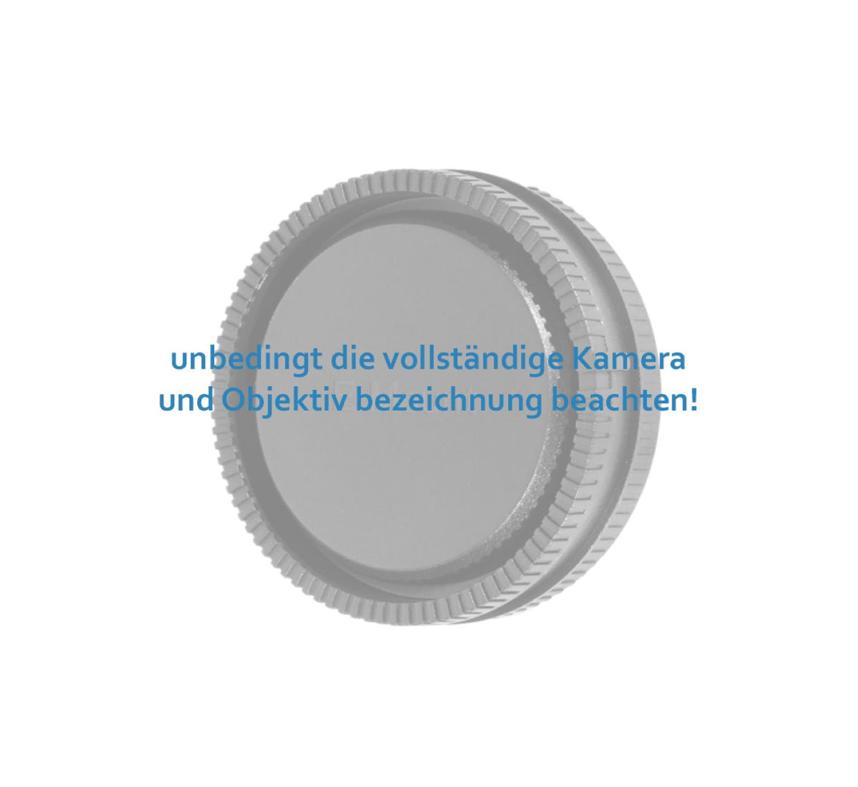 Kameragehäusedeckel & Objektivrückdeckel Set für Sony E – Schutzkappen für Kamera & Objektiv