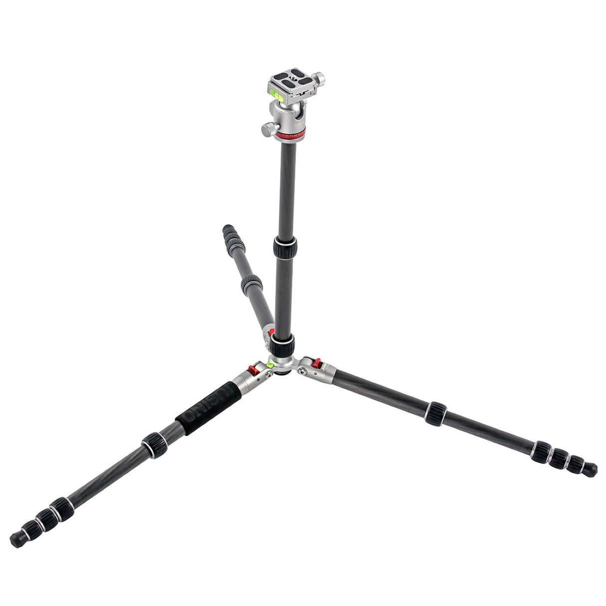 JUSINO Karbon Stativ leicht kompakt Monopod-Funktion bis 130,5cm 5kg + Kugelkopf TK-225 SC GT-30