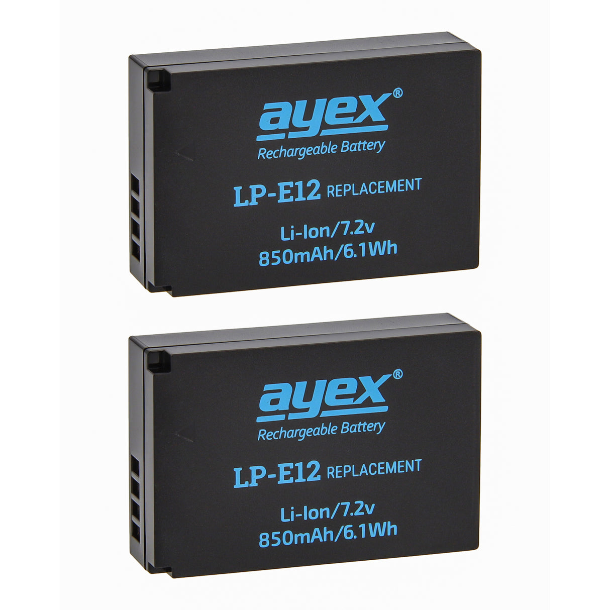 LP-E12 Akku 2 Stück zB Canon EOS M M2 M 10 M50 Mark II M200 100D PowerShot SX70 HS