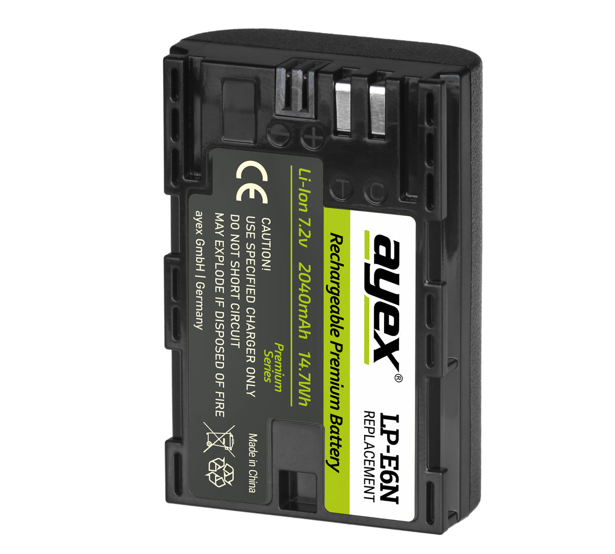LP-E6N Akku 2er Set für zB Canon EOS R 5D Mark IV 6D Mark II 7D Mark II 80D 90D 2040mAh