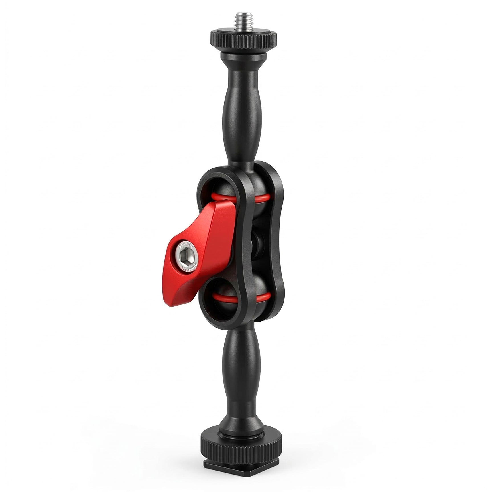 ayex Magic Arm 145mm Gelenkarm mit 1/4 Zoll Schraube Kamera Zubehör Halter für LED Licht, Monitor, Mikrofon