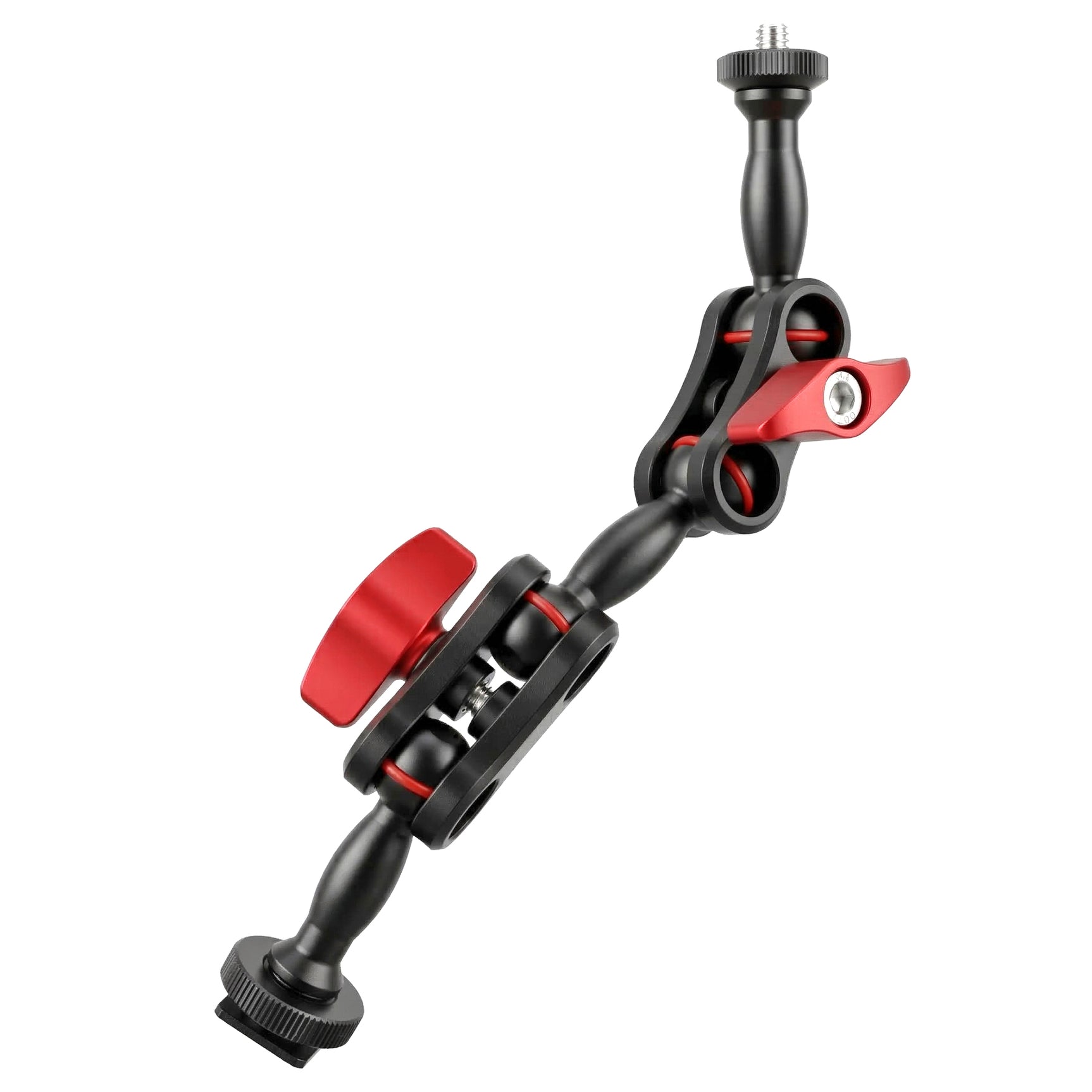 ayex Magic Arm 220mm Doppel Gelenkarm mit 1/4 Zoll Schraube verstellbarer Kamera Zubehör Arm für LED Licht, Monitor, Mikrofon