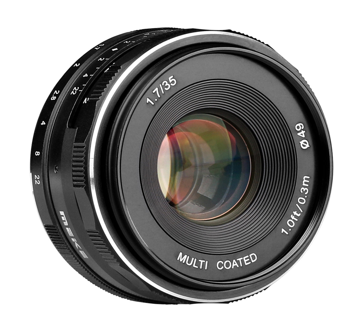 Meike 35mm F1.7 Weitwinkel Objektiv multicoated manueller Fokus für Sony E-Mount B-Ware