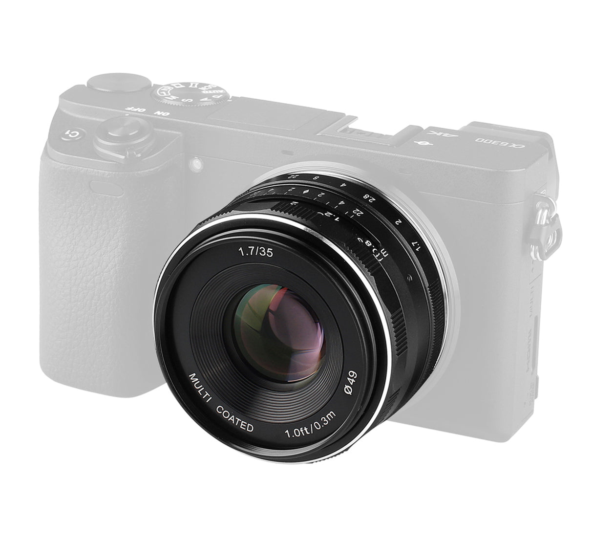 Meike 35mm F1.7 Weitwinkel Objektiv multicoated manueller Fokus für Sony E-Mount B-Ware