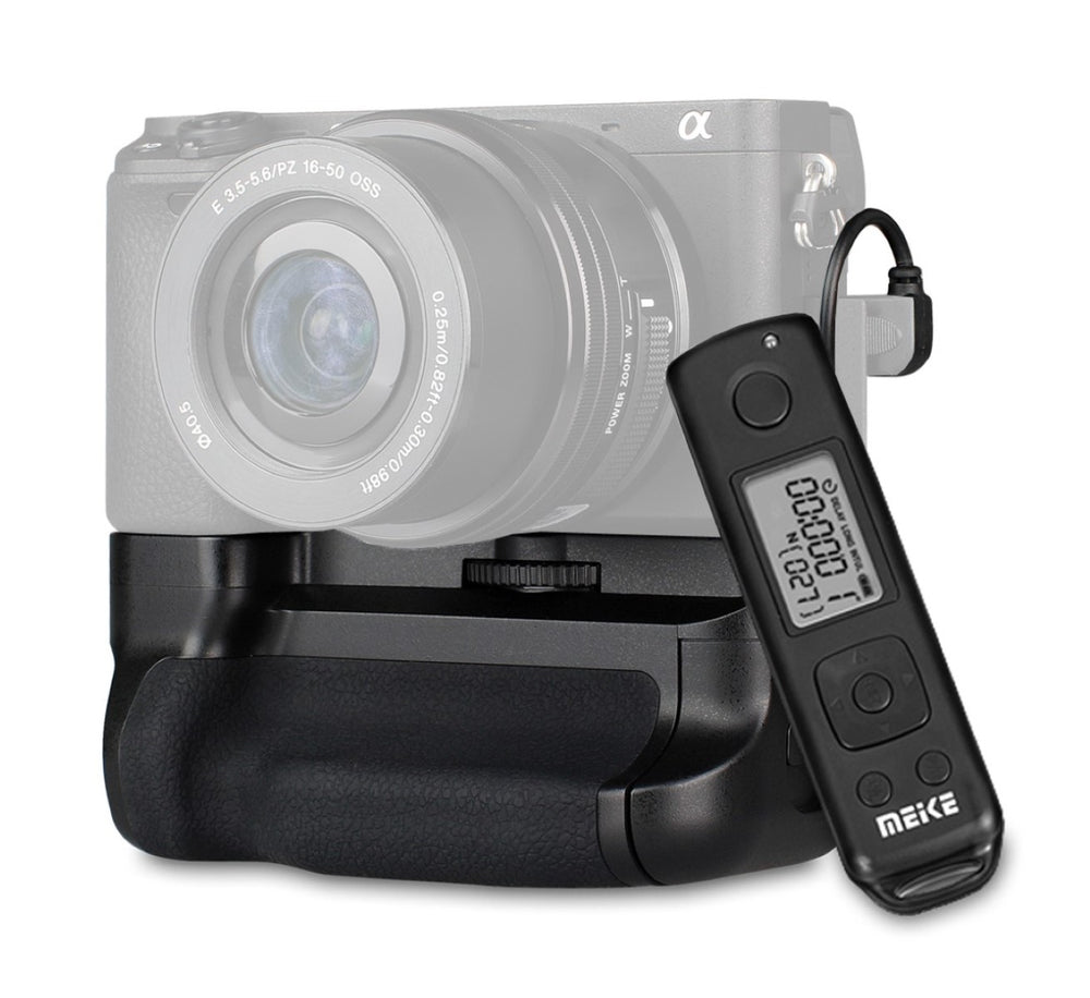Meike Batteriegriff für Sony Alpha A6300 und A6000 mit Timer-Fernbedienung MK-A6300 Pro