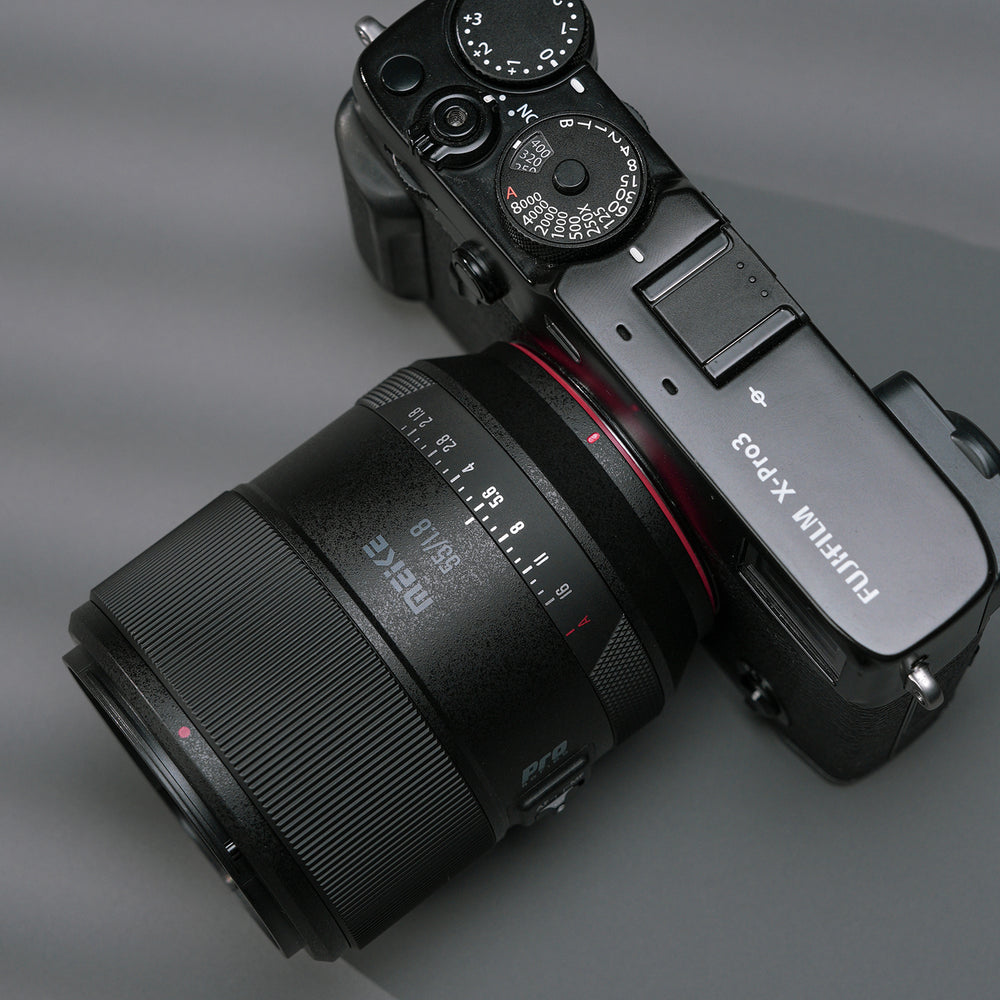 Meike 55mm F1.8 AF Pro STM Autofokus Vollformat Objektiv Portrait kompatibel mit Fujifilm X Mount