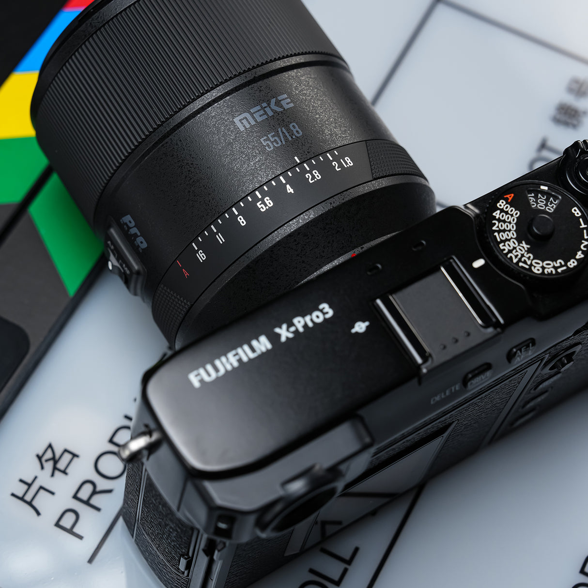Meike 55mm F1.8 AF Pro STM Autofokus Vollformat Objektiv Portrait kompatibel mit Fujifilm X Mount
